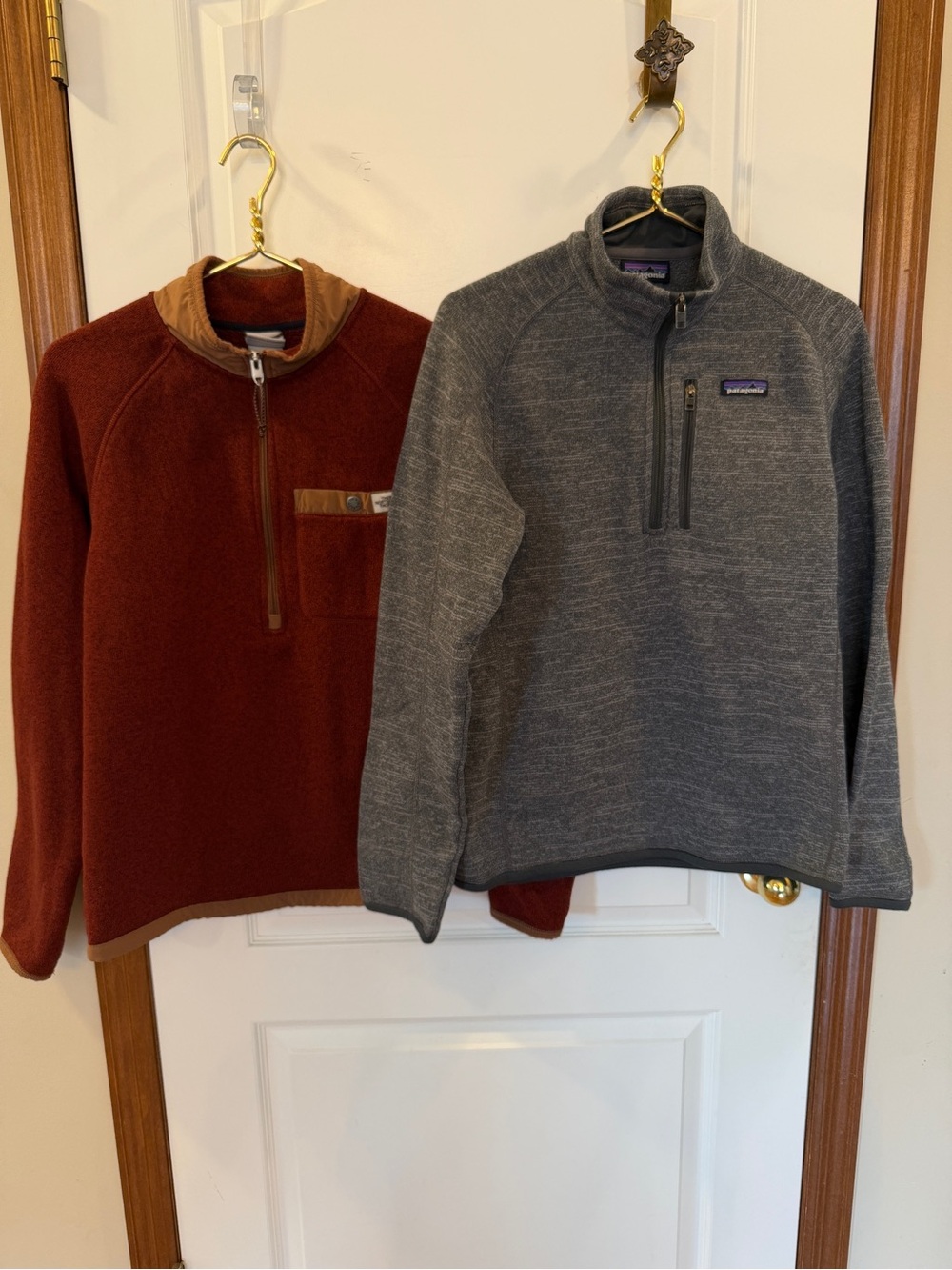 SET! The North Face + Patagonia Mens Small Like NEW 1/2 Zip Pullovers